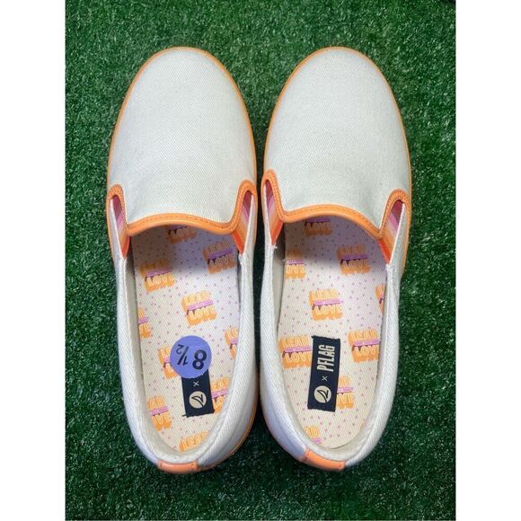 Sperry Womens Crest TG Pride Ivory Slip-On Sneakers Size 8.5W STS88747 - Picture 8 of 10